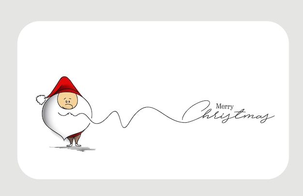 ¡Feliz Navidad! Santa claus, ilustración vectorial