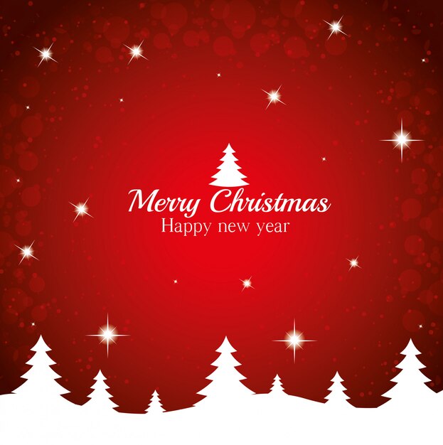 Feliz navidad tarjeta de deseos