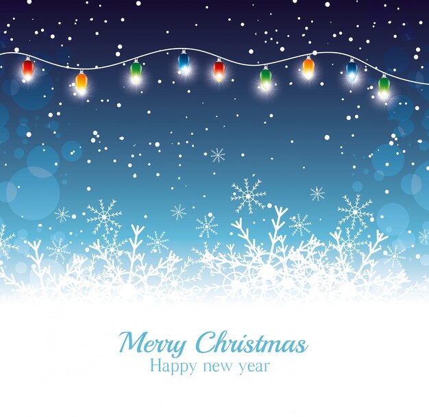 Feliz navidad tarjeta de deseos