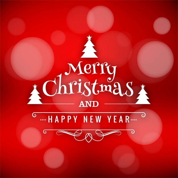 Feliz navidad tarjeta hermoso diseño