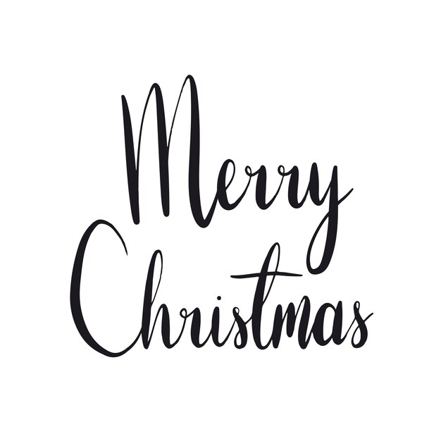 Feliz Navidad tipografía estilo vector