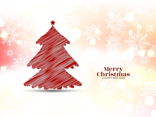 Feliz Navidad tradicional festival de saludo de fondo vector de diseño.