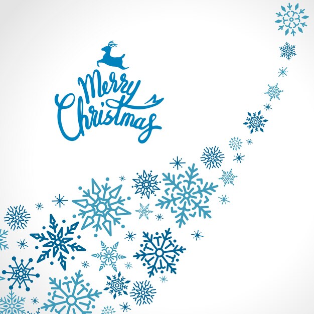 Feliz Navidad vacaciones diseño fondo vector