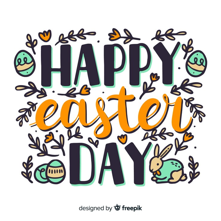 Vector gratuito feliz pascua