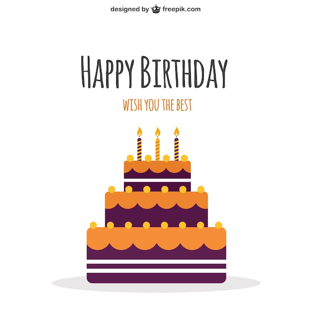 Feliz pastel de cumpleaños