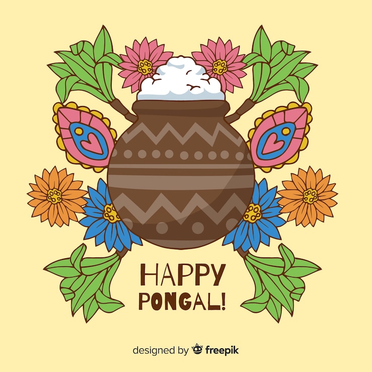 Vector gratuito feliz pongal