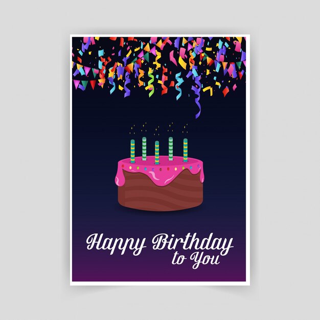 Feliz tarjeta de cumpleaños