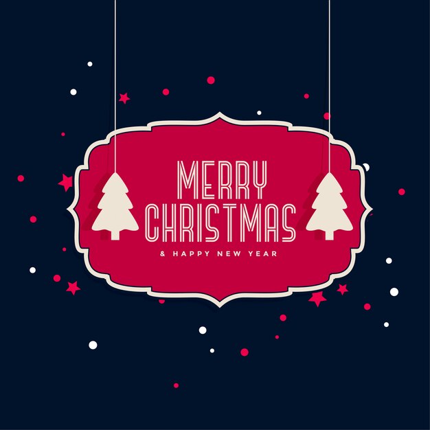 Feliz tarjeta de felicitación de navidad de diseño