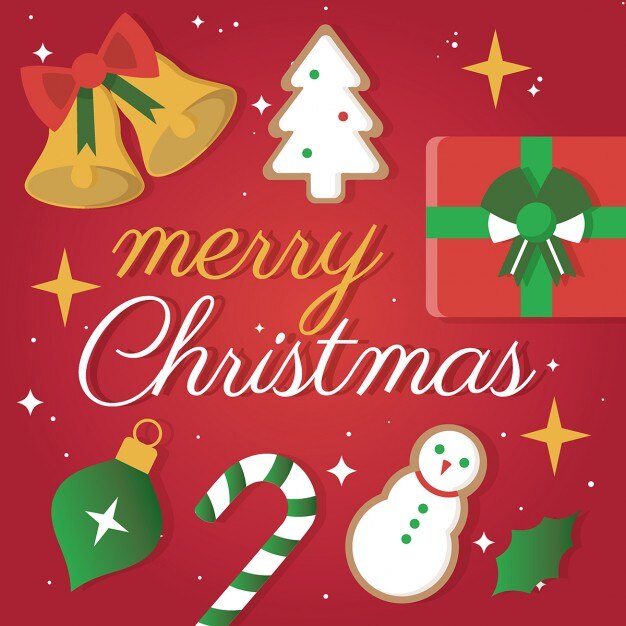 Feliz tarjeta de felicitación de la navidad