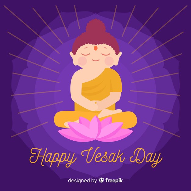 Vector gratuito feliz vesak