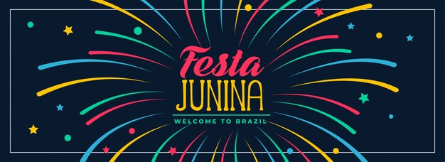 Festa Junina Colors Banner Design