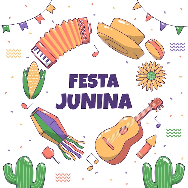 Festa junina dibujo
