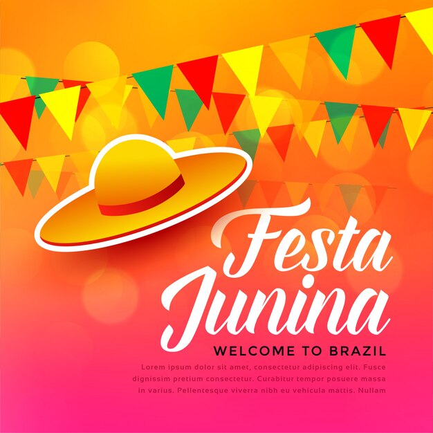 Festa junina tradicional festival de fondo