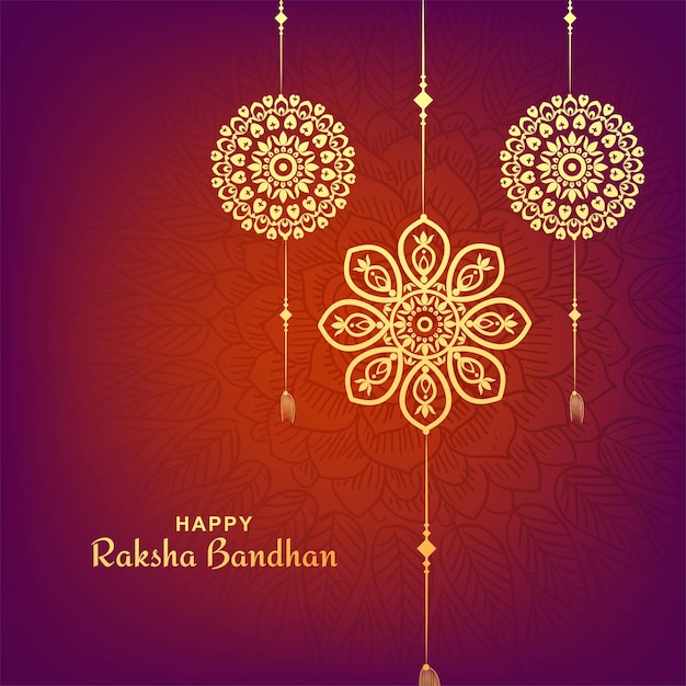 Festival indio de raksha bandhan para el fondo de la tarjeta de celebración de unión de hermano y hermana