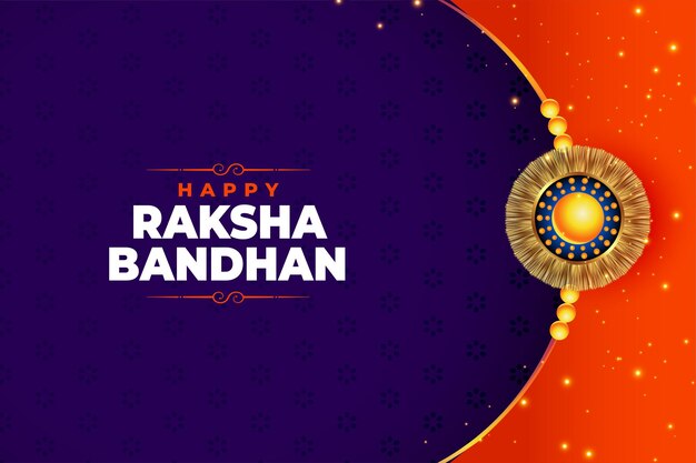 Festival indio de raksha bandhan hermoso diseño de tarjeta