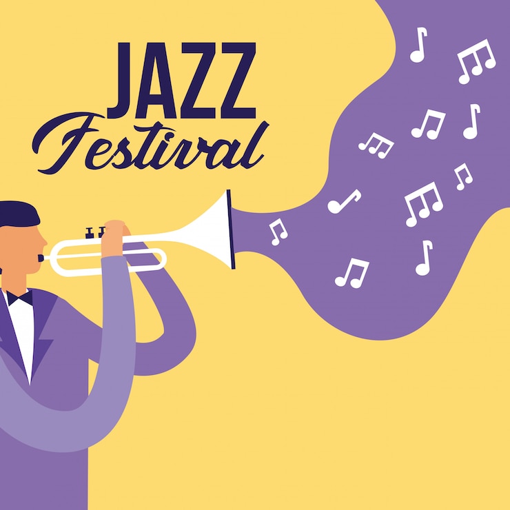 Vector gratuito festival de jazz de la gente