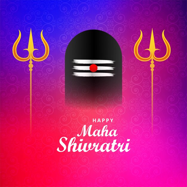 Festival de Maha Shivratri para la tarjeta de felicitación