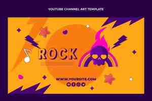 Vector gratuito festival de música dibujado a mano canal de youtube