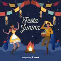 Vector gratuito fiesta junina