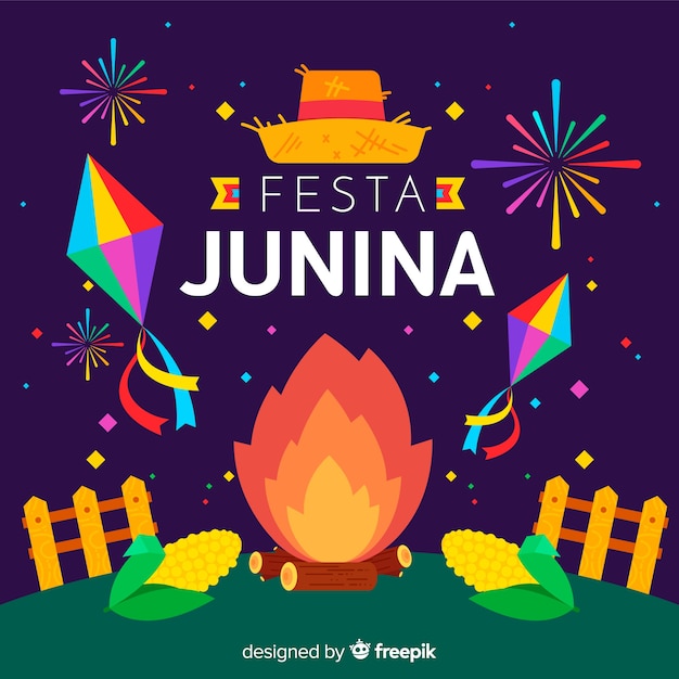 Vector gratuito fiesta junina