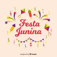 Vector gratuito fiesta junina