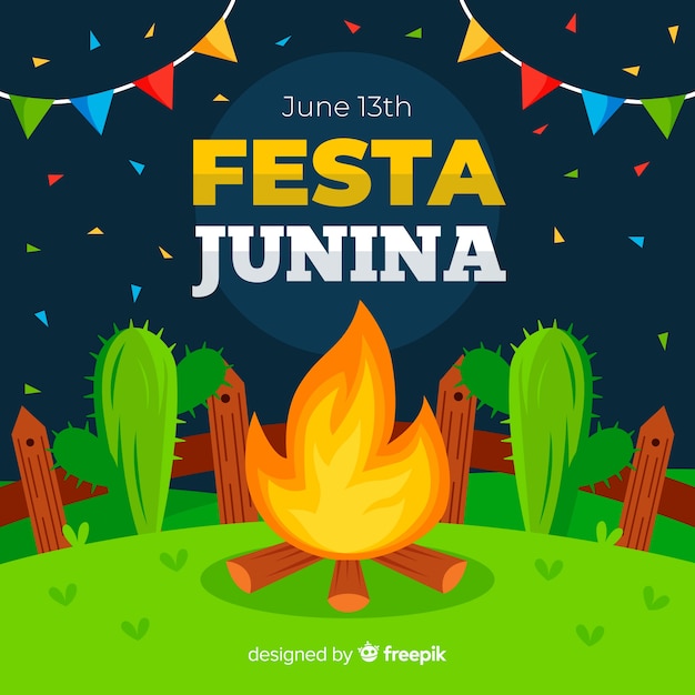 Vector gratuito fiesta junina