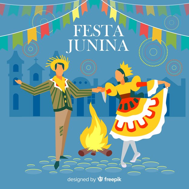 Vector gratuito fiesta junina