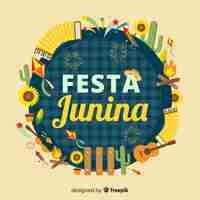 Vector gratuito fiesta junina