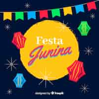 Vector gratuito fiesta junina