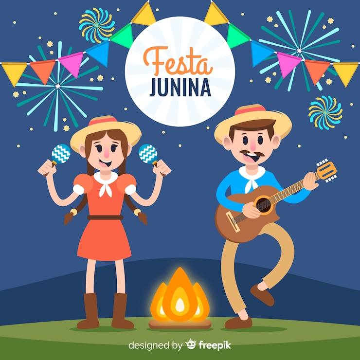 Vector gratuito fiesta junina