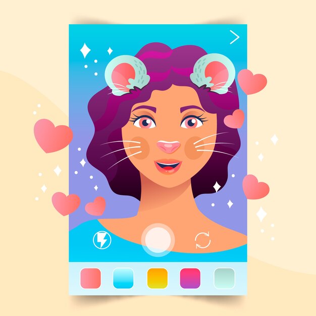 Filtro de instagram de realidad aumentada