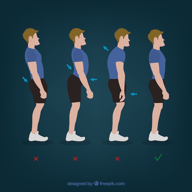 Fisioterapia lesión en la espalda posturas