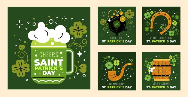 Flat en Instagram publica una colección para la celebración del día de San Patricio.