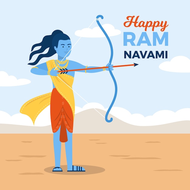 Flat ram navami con arco