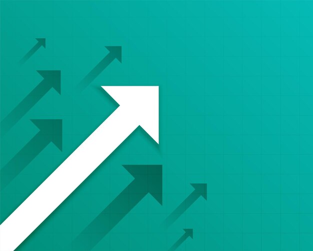 Flecha de crecimiento empresarial que muestra tendencia al alza