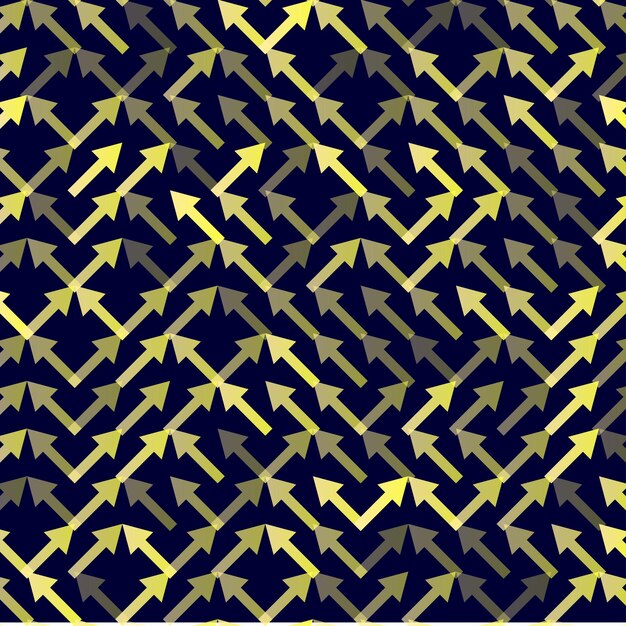 Flecha Vector de patrones sin fisuras Adorno de rayas geométricas Ilustración de fondo lineal monocromática
