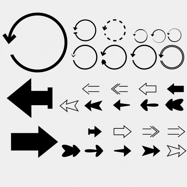 Vector gratuito flechas de conjunto