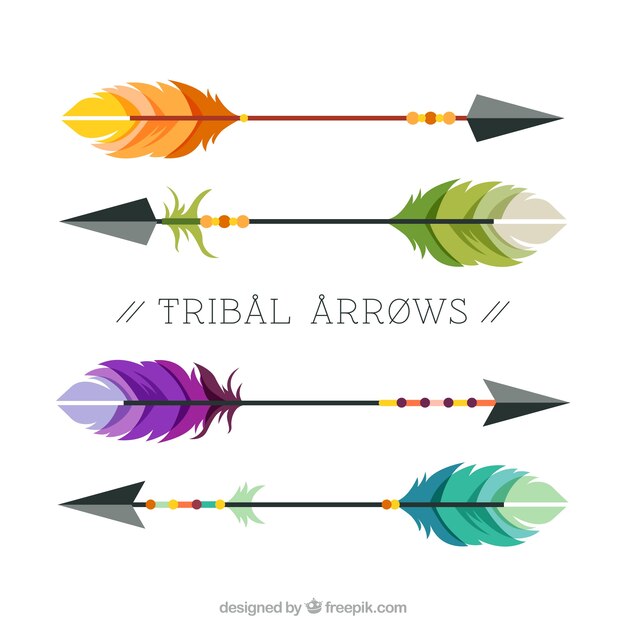 Flechas tribales coloridas