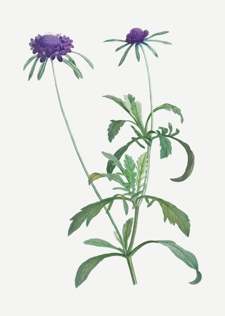 Vector gratuito flor de allium atropurpureum
