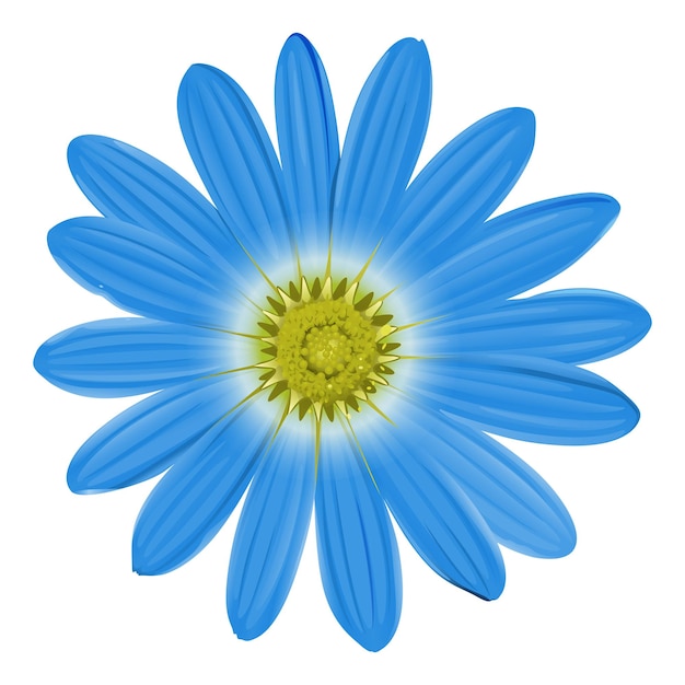 una flor azul