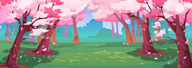 Flor de sakura del jardín de cerezos japoneses en el parque