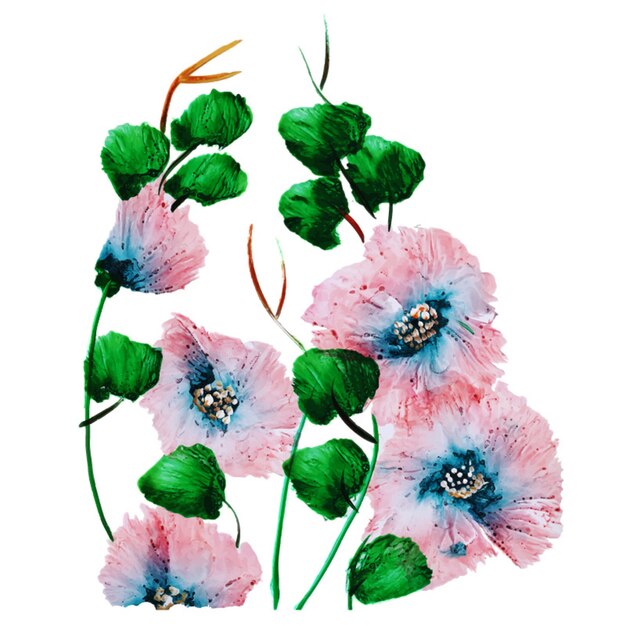 Flores de acuarela