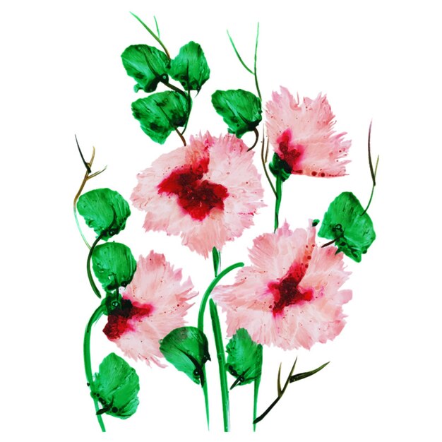 Flores de acuarela