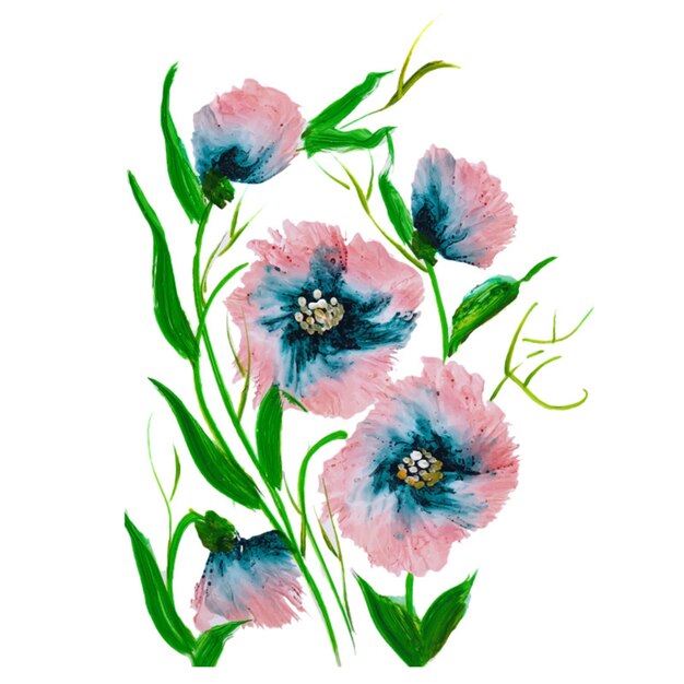 Flores de acuarela