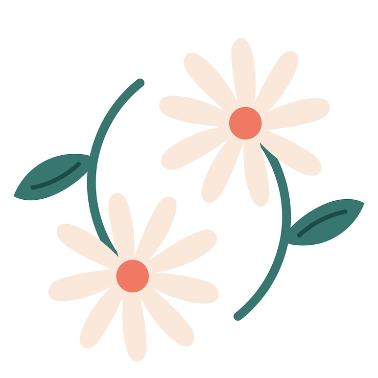 Vector gratuito flores blancas temporada de primavera