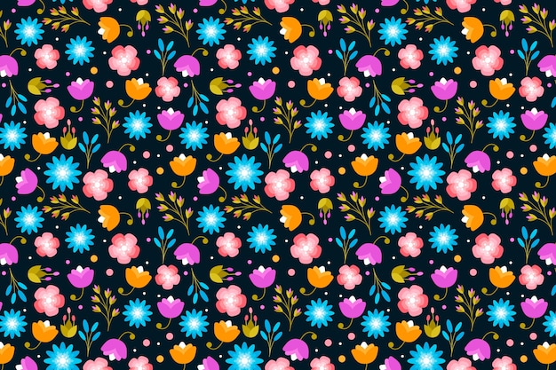 Flores pequeñas de primavera ditsy imprimir fondo