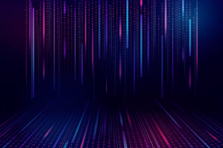 Vector gratuito flujo de diseño de código binario