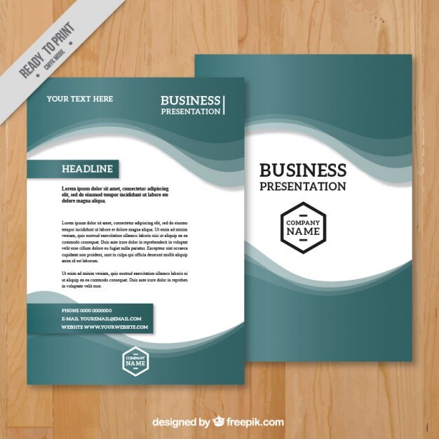 Flyer corporativo verde