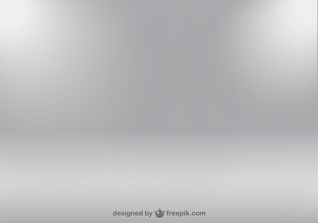 Focos de luz sobre fondo gris