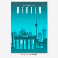 Vector gratuito folleto de berlin